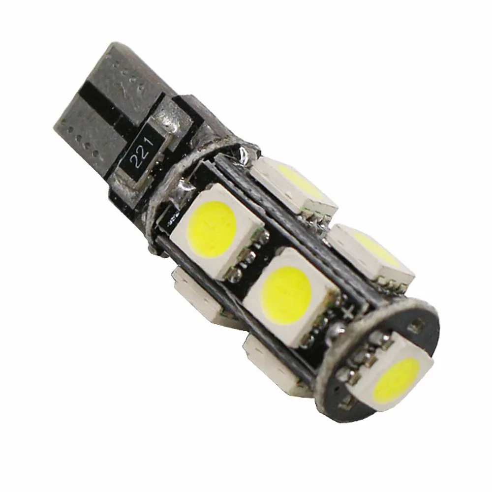 4 шт. T10 9smd W5W 5050 Canbus светодиодный светильник лампа для автомобиля авто Интерьер