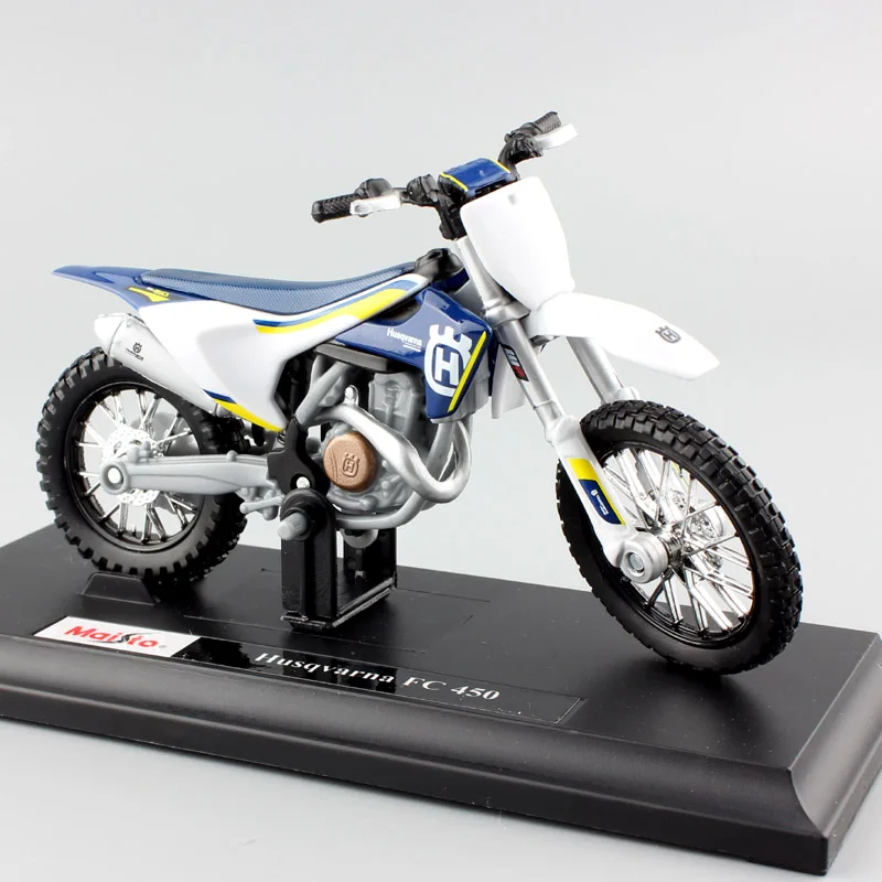 1/18 Масштаб Мини KTM Husqvarna FC 450 мотоцикл эндуро гоночный литье под давлением моделирование мотокросса Реплика металлическая модель автомобиля детские игрушки