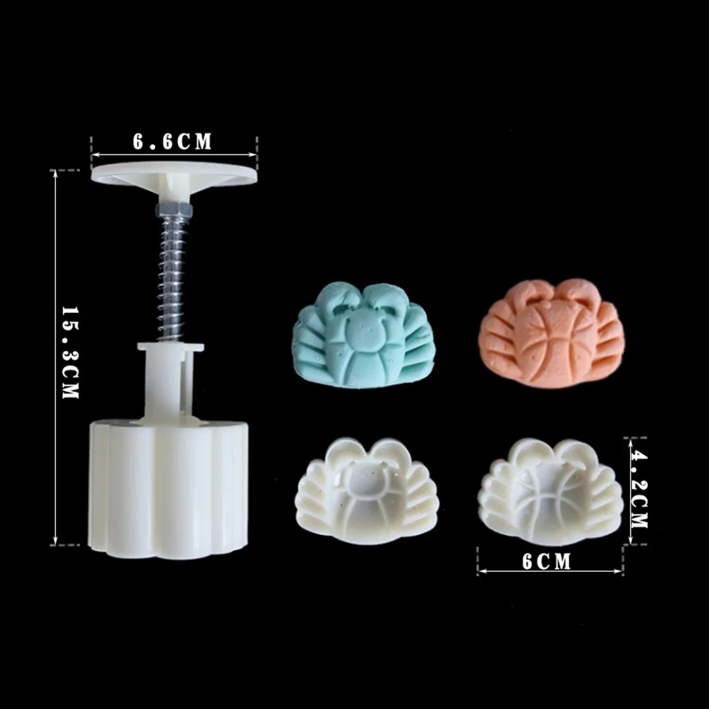 3D Роза цветок Форма для лунных пряников середины осени фестиваль рука давление