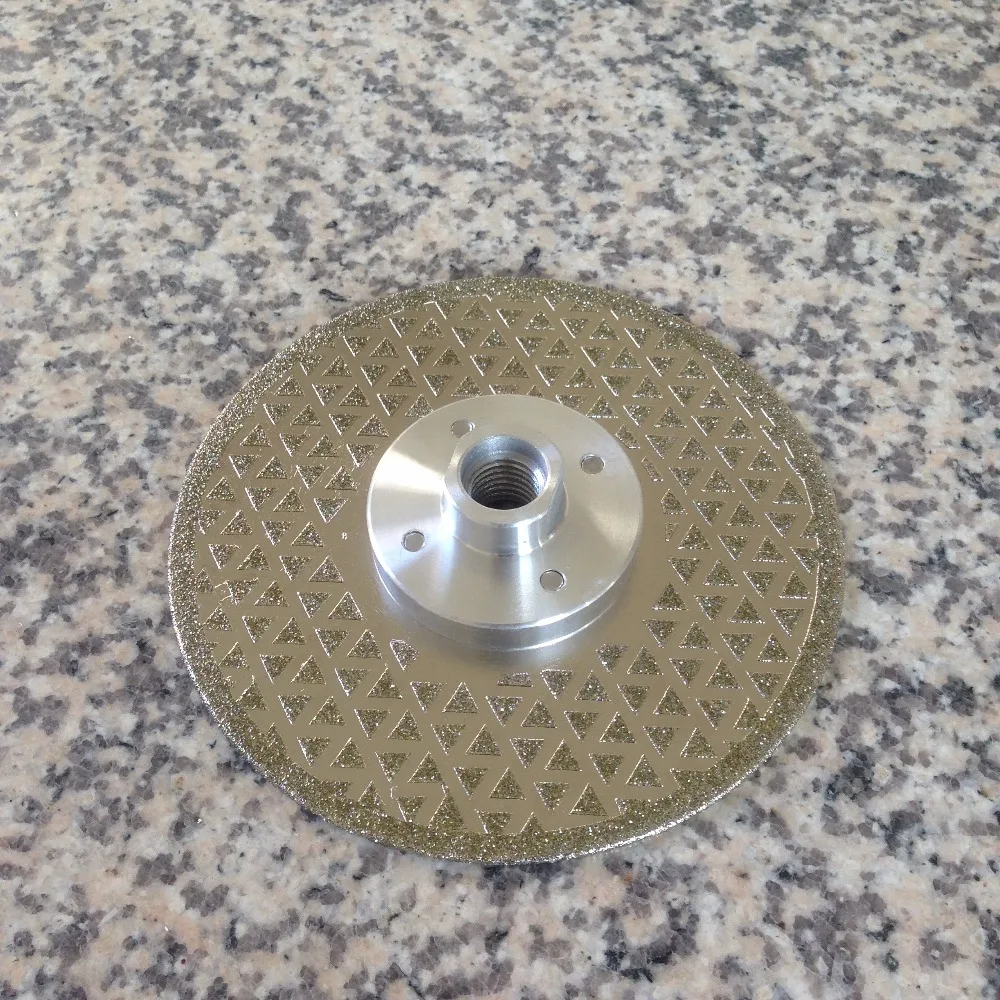 Мраморное Гальваническое лезвие для пилы 5 дюймов двойная пирамида алмазные