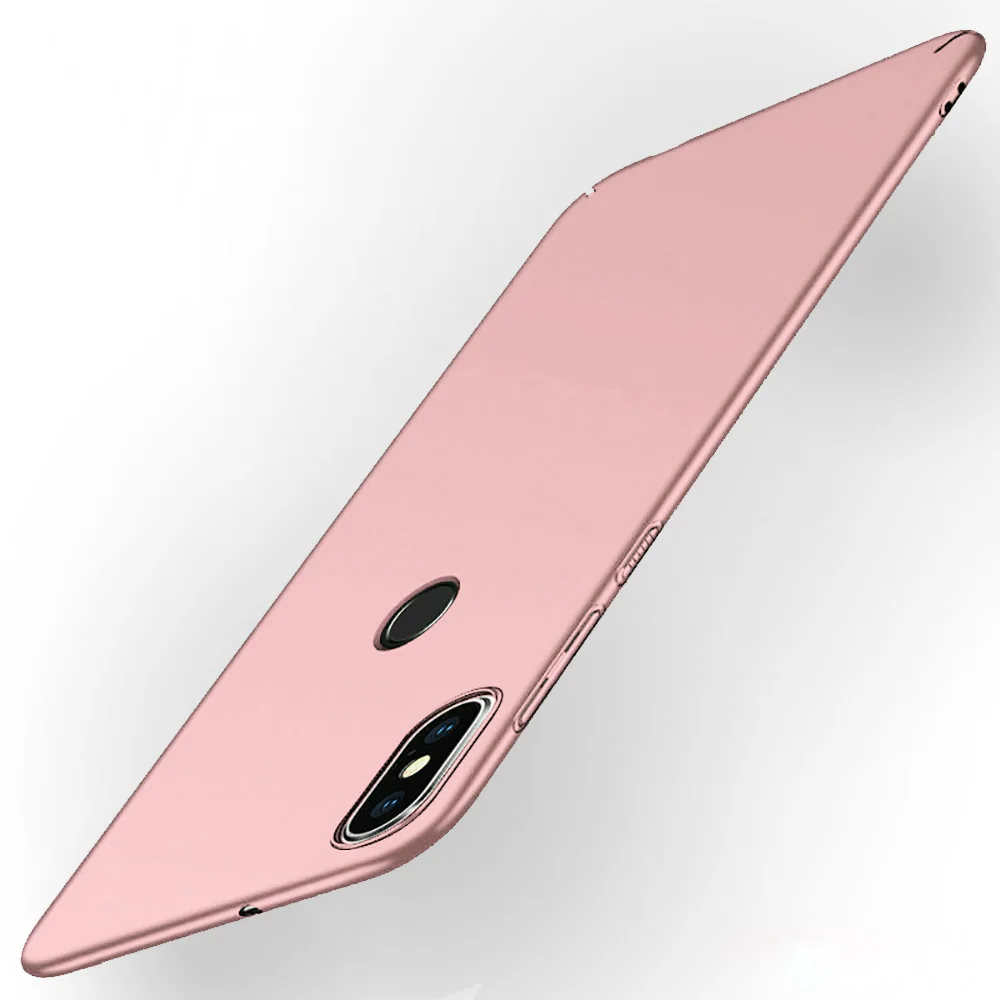 Rose Gold Ультратонкий чехол для телефона Xiaomi Mi8 Mi 8 Lite, полный Чехол, ударопрочный чехол для Xiaomi Mi 8 Mi8 SE Pro, Жесткий ПК, тонкий матовый чехол - Цвет: Rose Gold