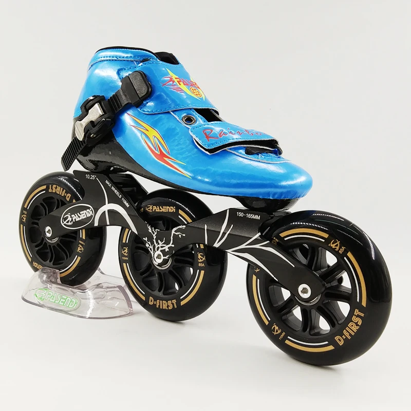 Kids Skates Shoes pasendi Speed 3 Rodas Wheels Roller Skate 3x110 Professional racing Inline Skating Patines Women Men | Спорт и