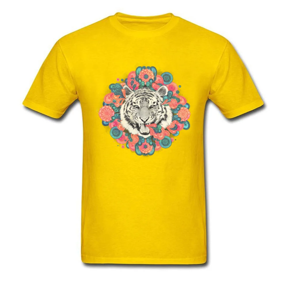 Футболка мужская с принтом тигра мандалы винтажный топ в стиле ретро хлопковая
