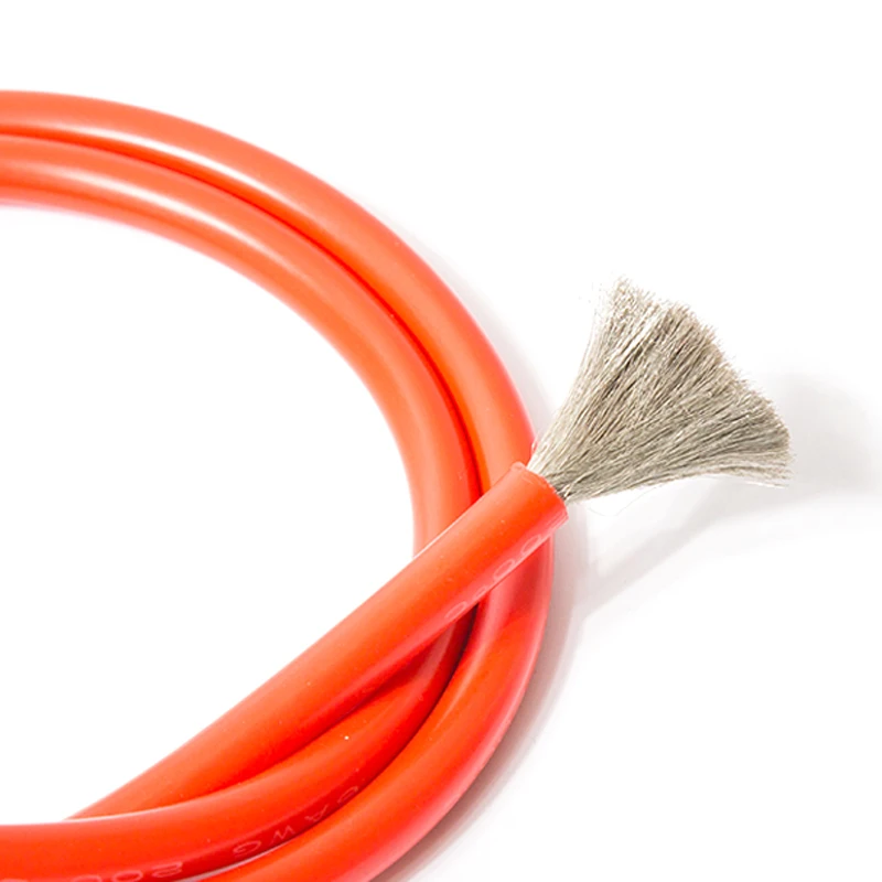 1M Black and Red 10AWG silicone wire heatproof soft Silicon gel Cable for RC lipo battery | Электроника