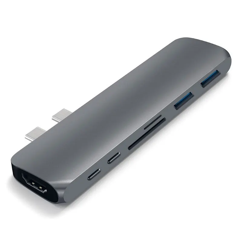 

USB Type C Hub HDMI-compatible Rj45 1000M Thunderbolt 3 Adapter USB C Dock with TF SD Reader Slot PD for MacBook Pro/Air 2021