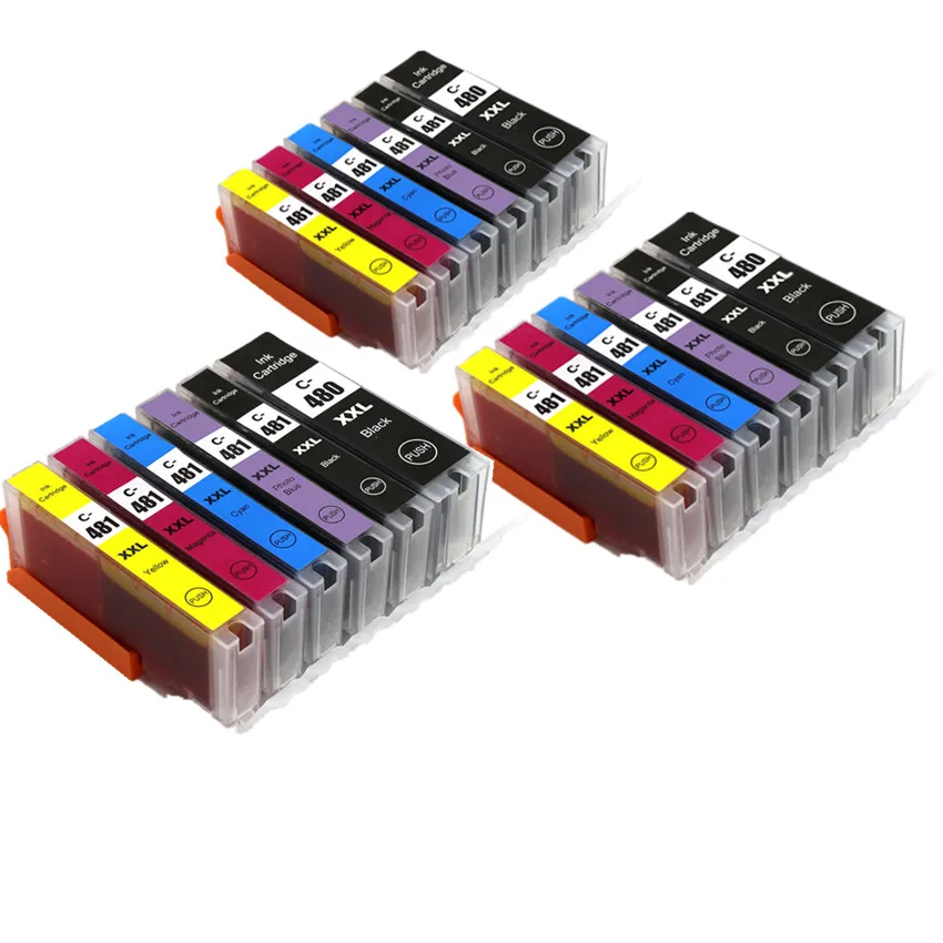 Картридж для CANON PIXMA совместимый с PGI480 CLI481 480 481 XL принтеров TR7540 TR8540 TS6140 TS9140