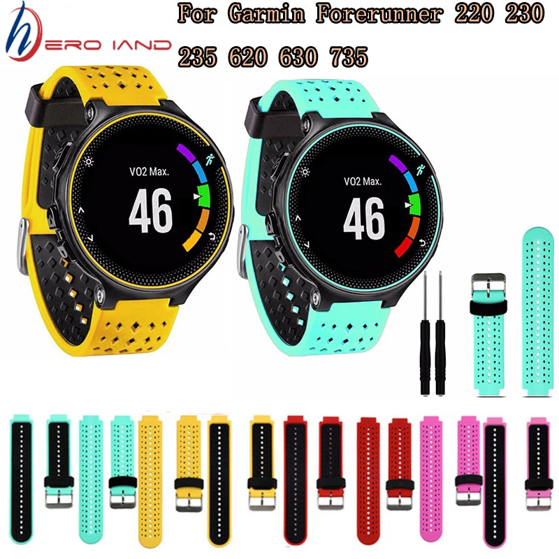 Ремешок для наручных часов браслет Garmin Forerunner 220 / 230 235 620/630 ремешок мягкий