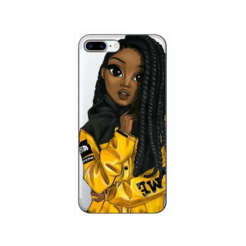 2bunz меланин Poppin Aba жесткий пластиковый чехол для телефона для iPhone X 6 7 8 plus 5 5S 11 11PRO MAX 6s XR XS Max Модный черный чехол для девочек