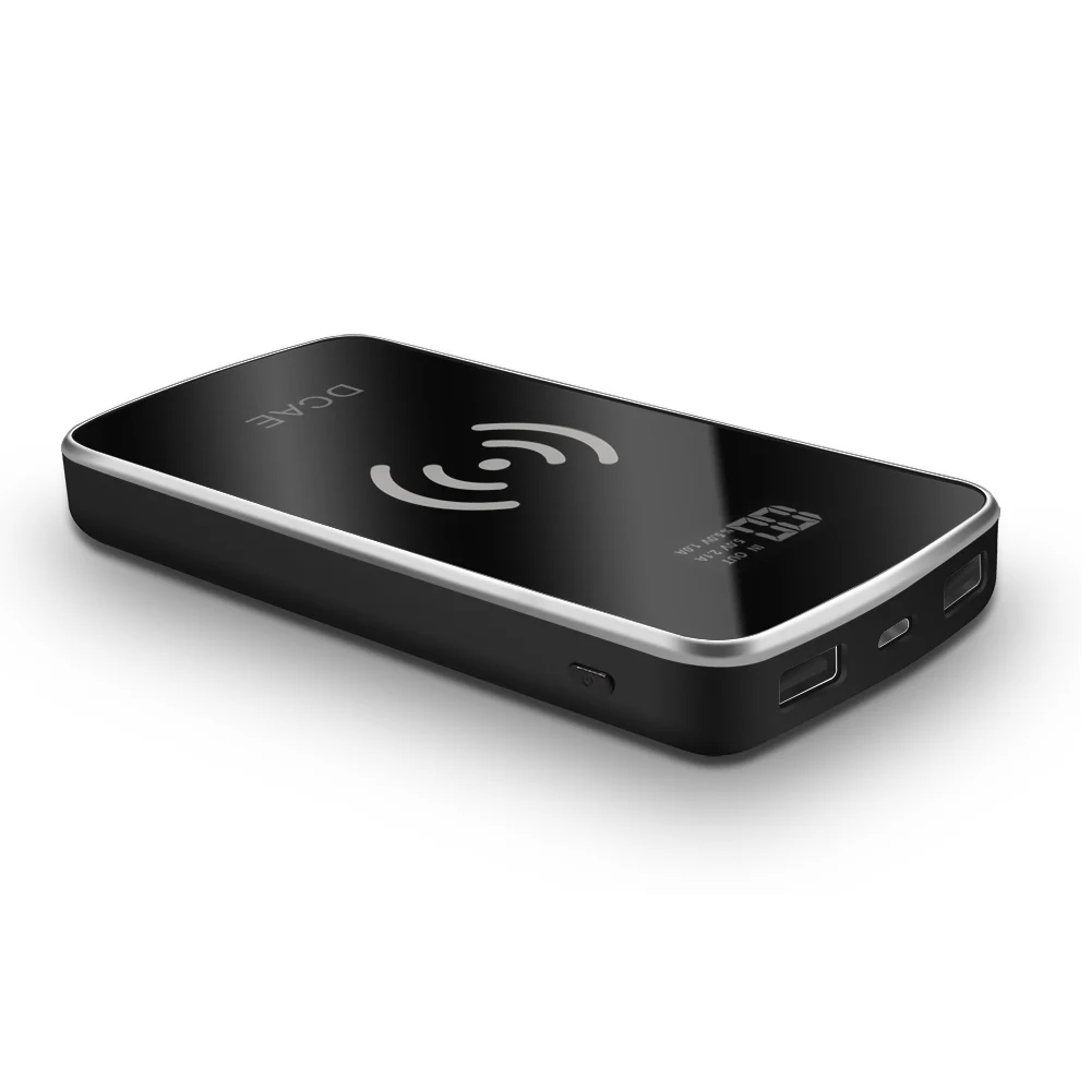 DCAE 10000 мАч QI Беспроводное зарядное устройство внешний аккумулятор для iPhone XS Max XR X 8