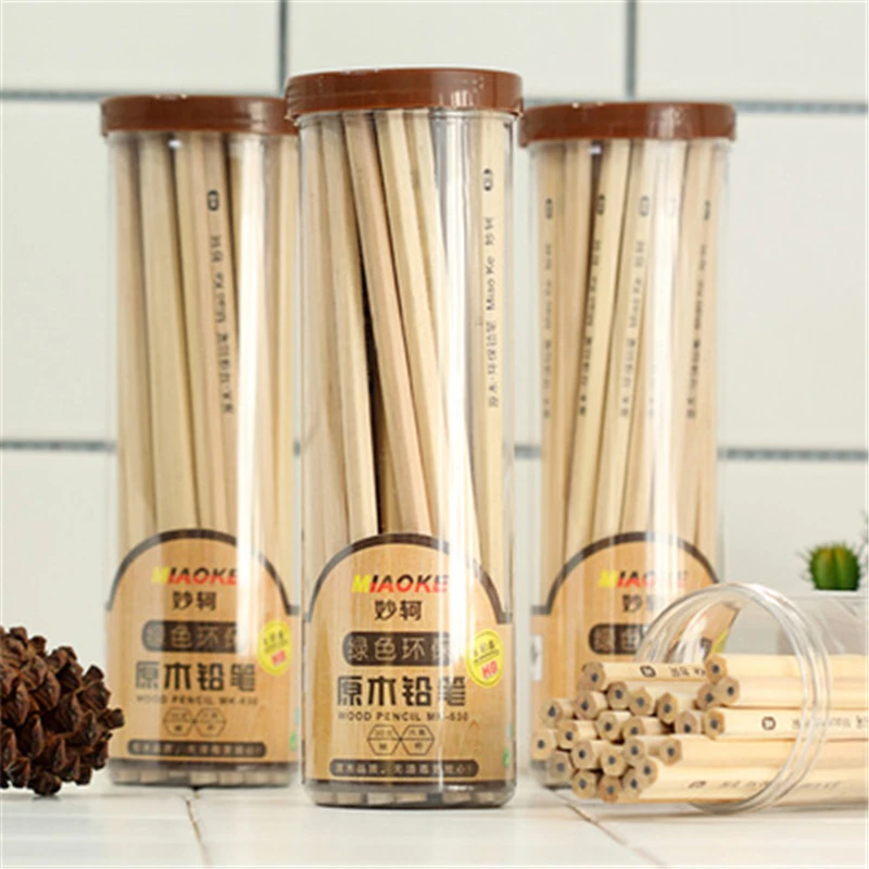 30pcs/set Natural Wooden HB Pencil Cheapest Practical Student Stationery for School Office Supplies Gift | Канцтовары для офиса и