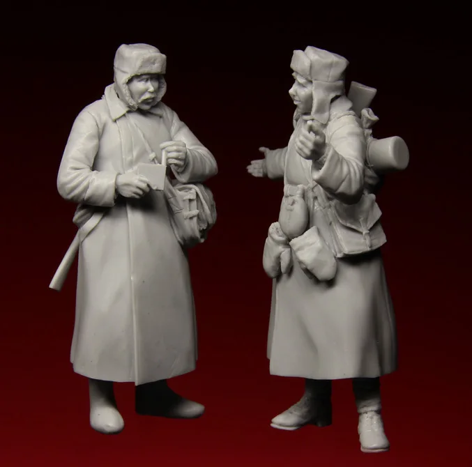1/35 строительный комплект 136 российские солдаты две Несобранные Неокрашенные