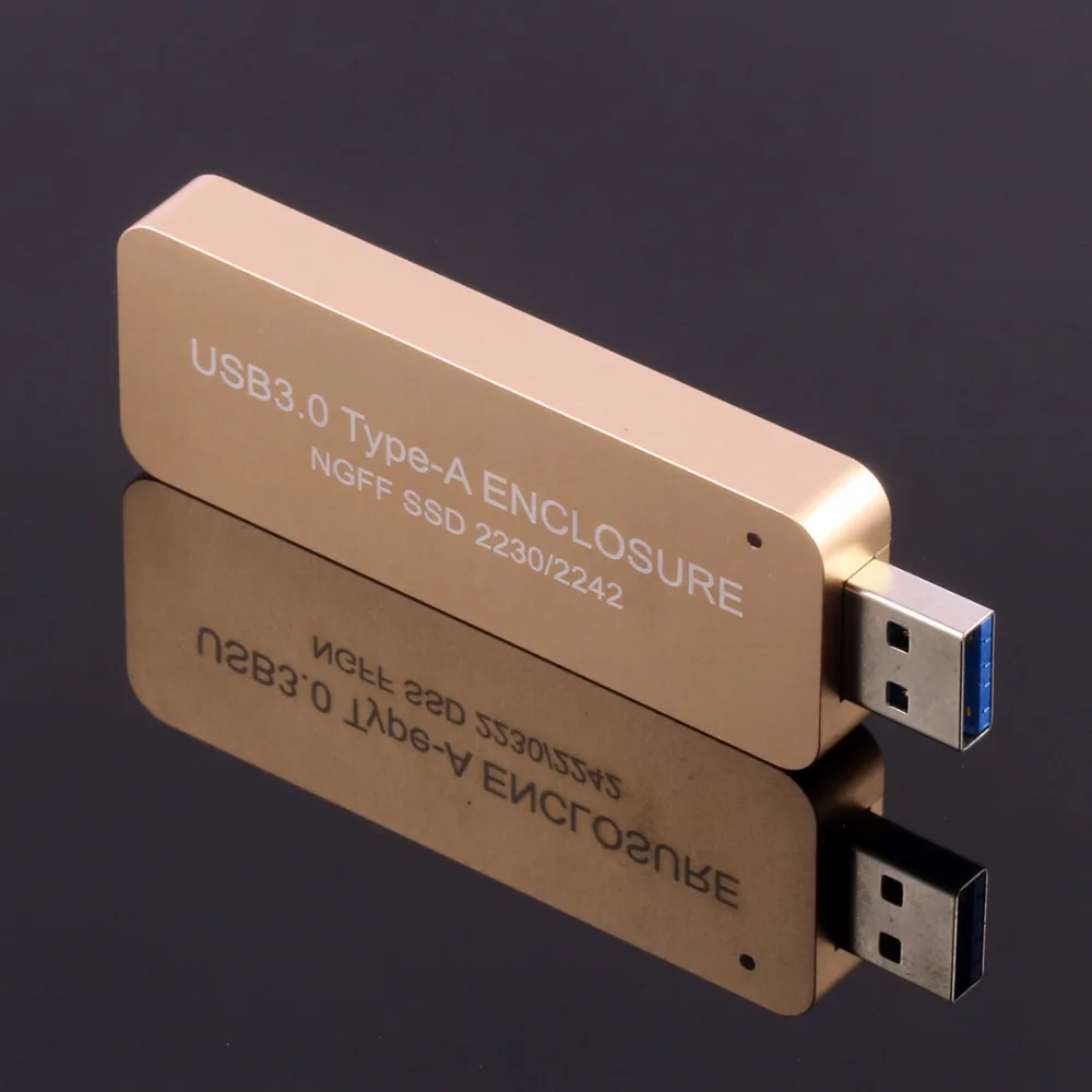 LM 841U USB3.0 TYPE A SATA B key SSD корпус твердотельный жесткий диск адаптер USB для NGFF 2230/2242