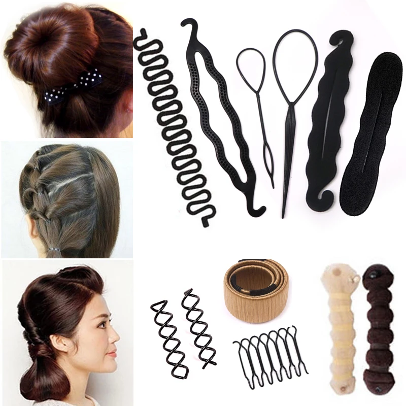 

Multic Style Hair Style Maker Hair Styling Tools Headbands Hair Accessories Hair Clips Disk for Women Ladies Girls DIY Pull Pins