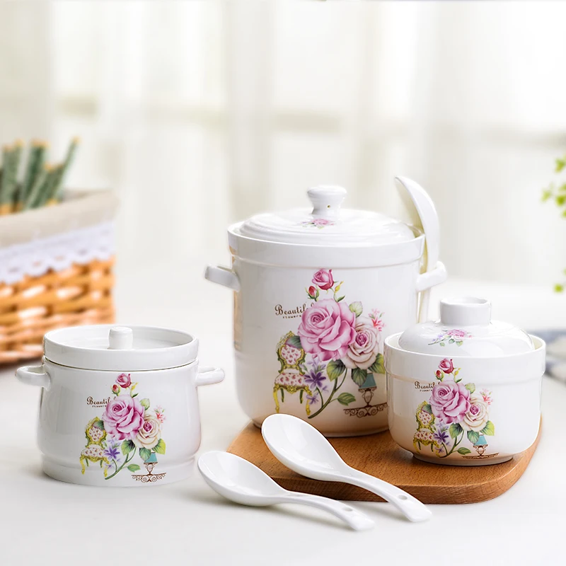 Керамическая тушеная чашка 380 мл гнездо Медленная Плита тушь для супа кастрюля