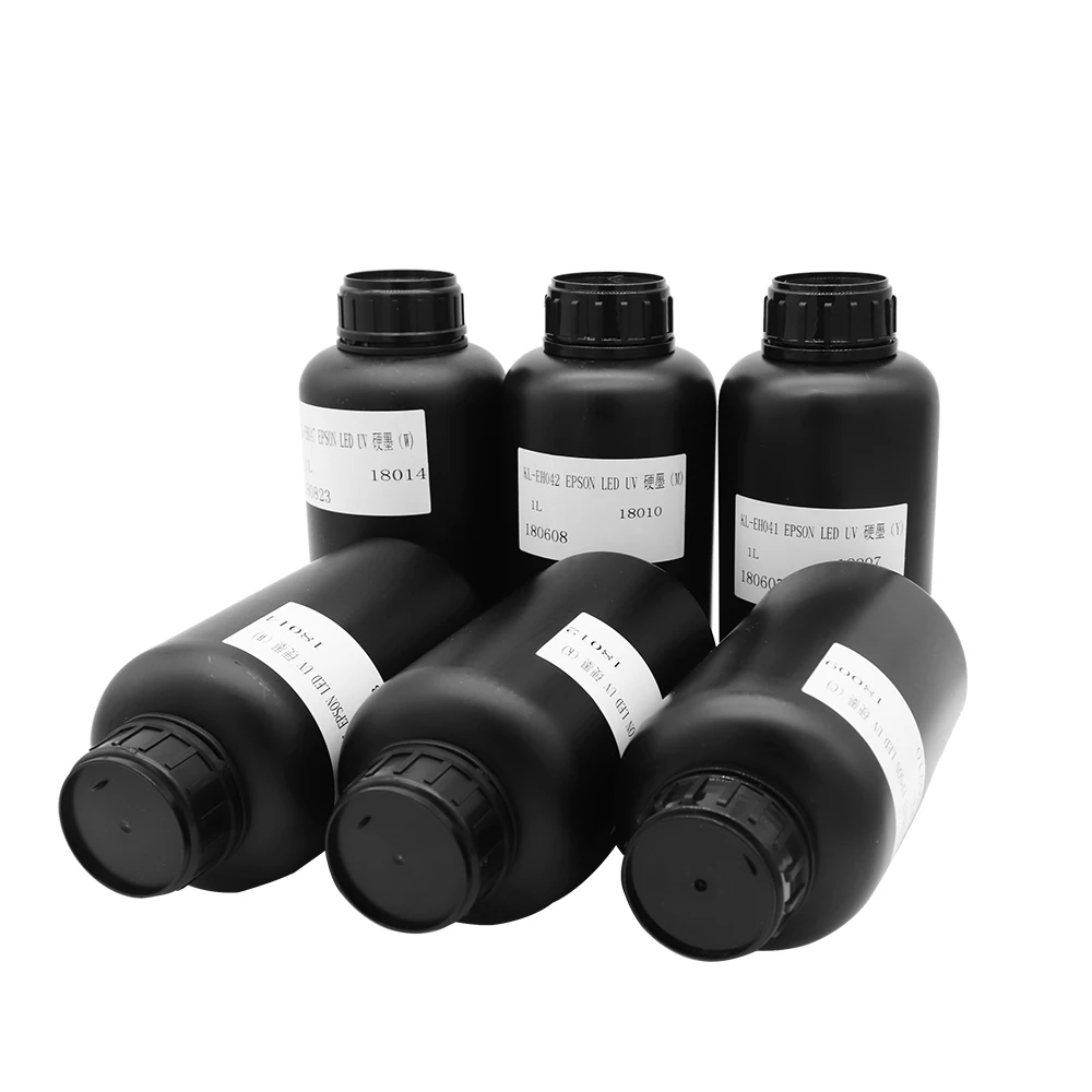 

Imported UV Ink Set for UV Printer 500 ml *6 UV Ink With 500 ml Cleaning Liquid Printing Set for Phone Case, PVC, Metal, Glass