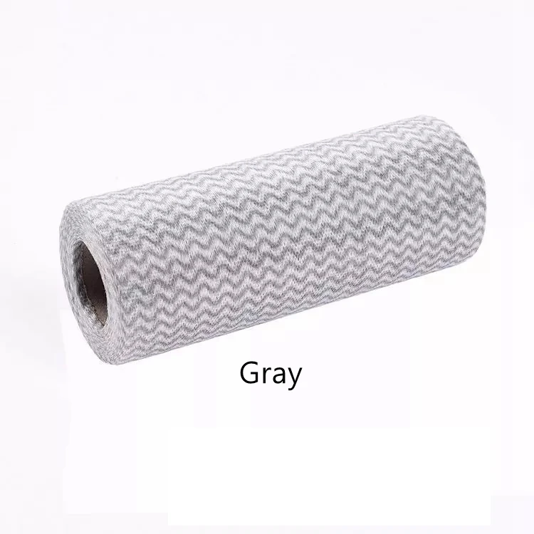 Gray stripe Одноразовые Тряпичные полотенца масло для кухни-свободные впитывающие салфетки ткань для мытья посуды 50 штук могут быть на заказ - Цвет: Gray stripe