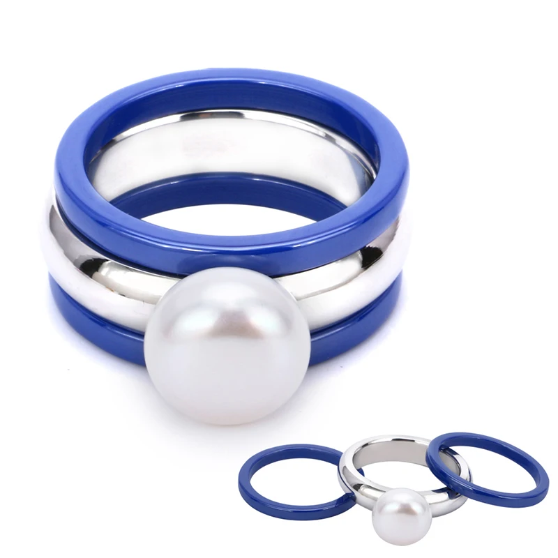 2019 обещанные брендовые кольца с большим жемчугом модные ювелирные изделия