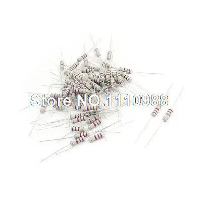 

60Pcs 1W 2.7K Ohm Axial Through Hole Mounting Carbon Film Resistors