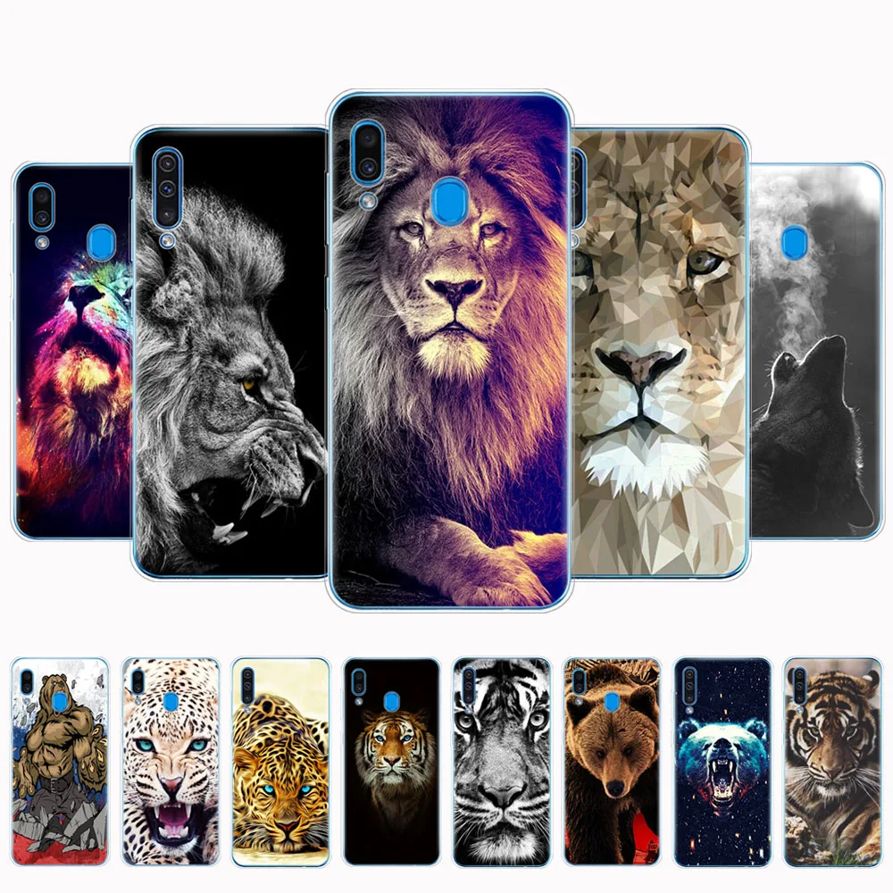 Силиконовый чехол для Samsung Galaxy A50 A10 A30 A30S A50S A40 A70 A 50 2019 бампер телефона с волком