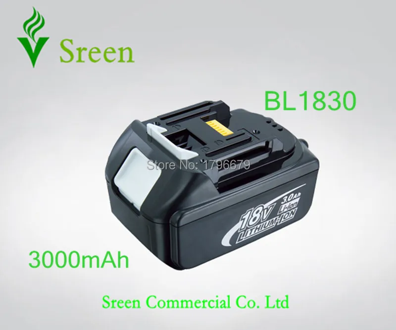 Запасных 3000 мАч Перезаряжаемые литий-ионный Батарея пакетов Замена для Makita 18 В