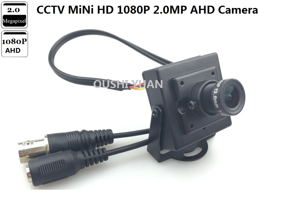 Камера видеонаблюдения HD AHD 1080P 2.0мп 3 6 мм мини бокс с объективом камера