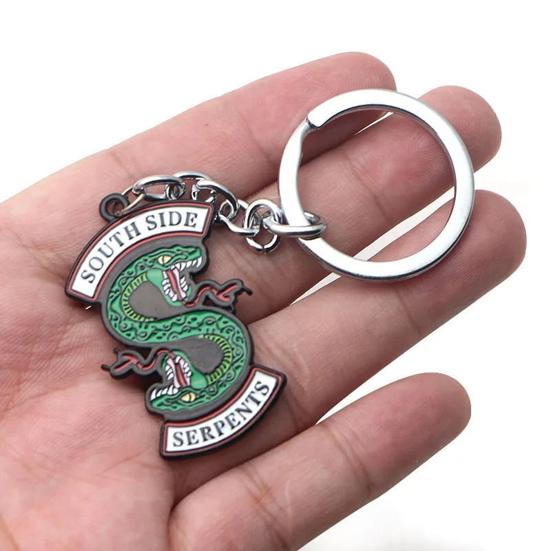 P2814 Dongmanli Riverdale TV jewelry Metal Enamel key chains key rings Car keychain for key Fans gift Fashion accessories - Цвет: 1