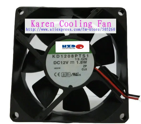 Hzdo KD1208PTS1 8025 12 в 1 8 Вт 9 2 проводной охлаждающий вентилятор 80*80*25 мм|cooling fan|cooling fan 12v12v