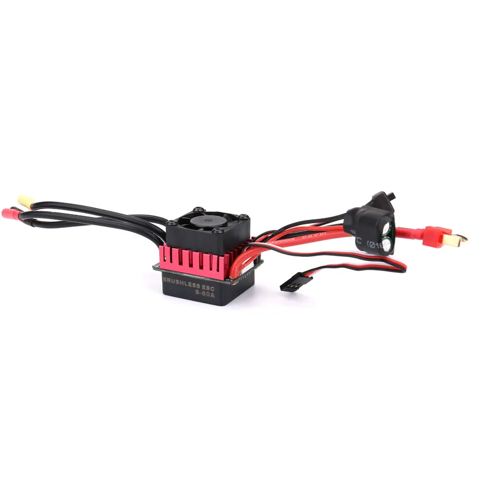Водонепроницаемый 3650 4300KV бесщеточный мотор + 60A ESC контроллер скорости для 1/10 RC