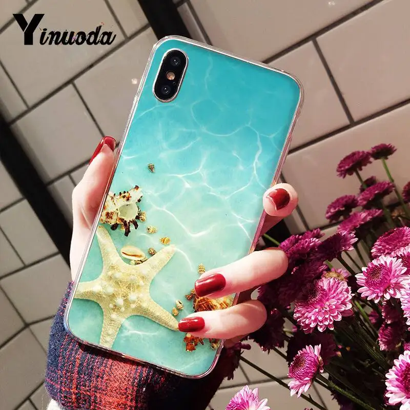 Чехол Yinuoda для телефона с изображением летних пляжей мягкий чехол iPhone5 5S 6 7 7plus 8 8Plus