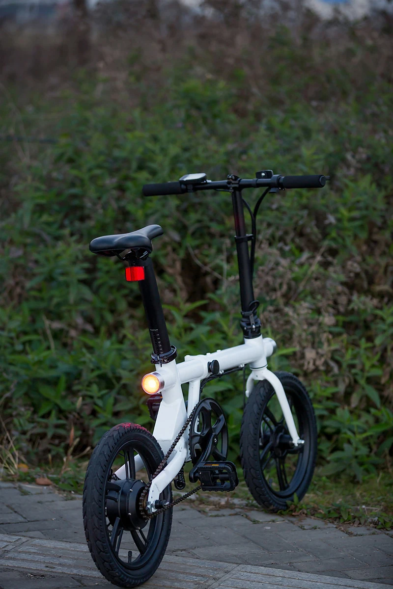 Складной электровелосипед мини 16 дюймов алюминиевый alloybike Передняя и задняя двойная лампа ebike езда путешествия