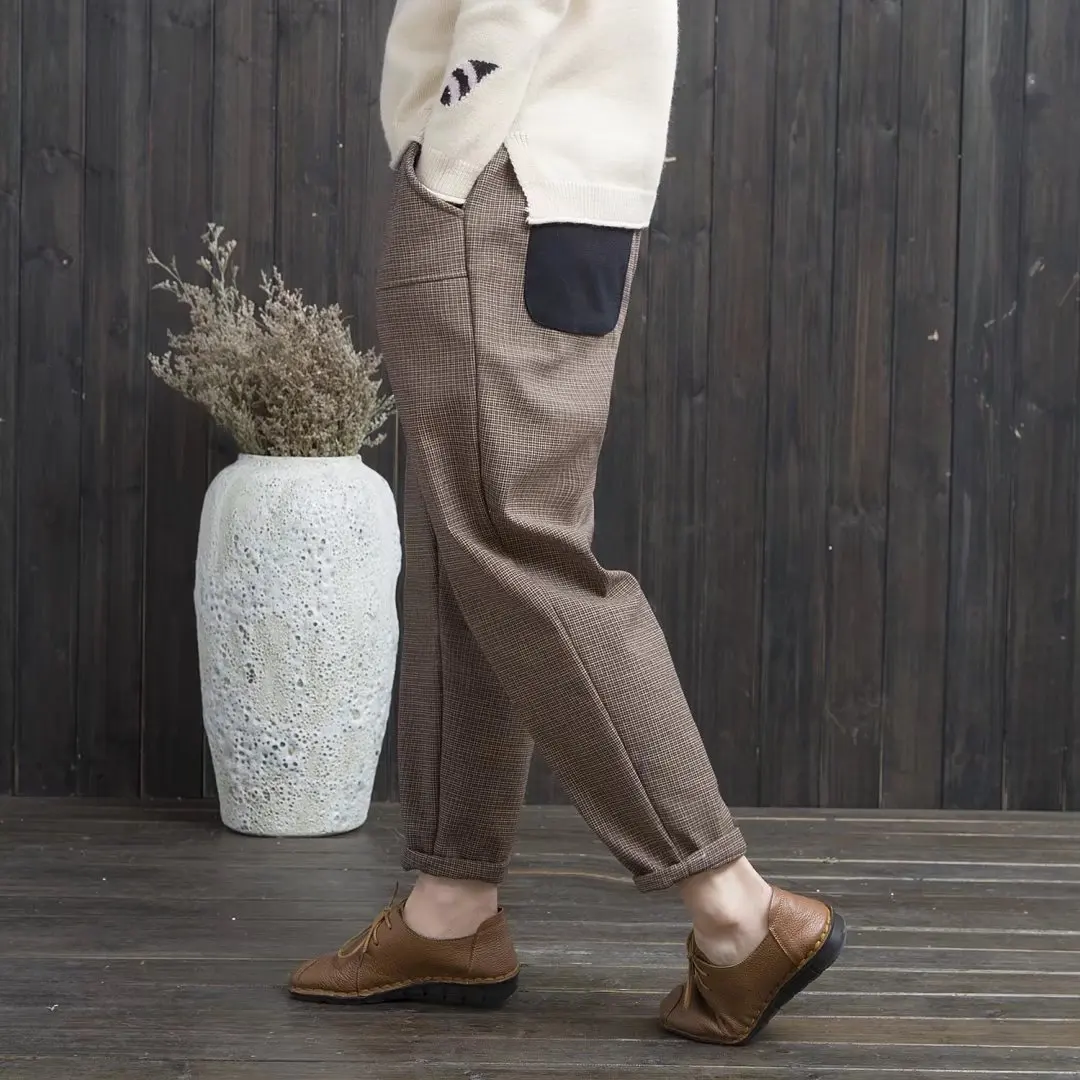 Брюки для девочек осень-зима 2017 женская обувь свободные эластичный пояс