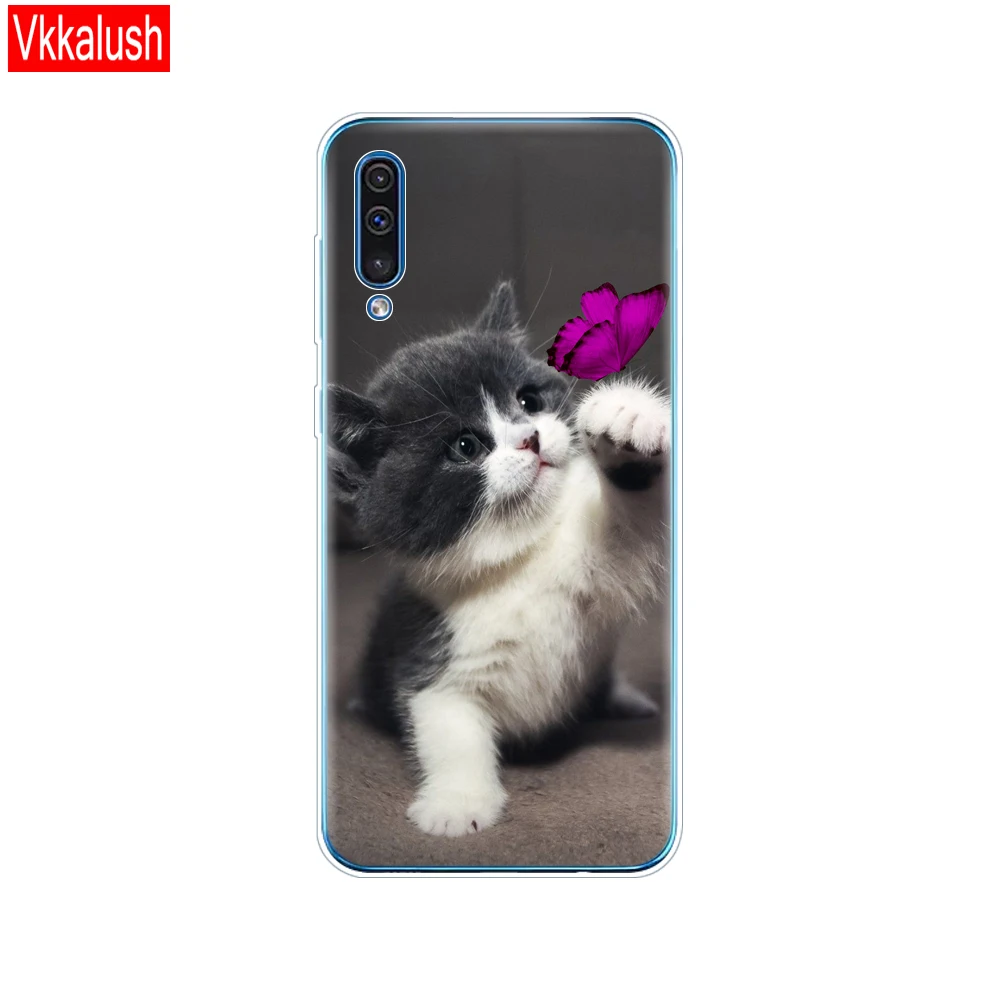 80101 Чехол для samsung Galaxy A50 Чехол Мягкий силиконовый чехол для телефона samsung A50 A505 A505F SM-A505F 6," прозрачный чехол - Цвет: 80101