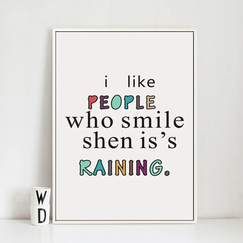 Элегантный постер для стильной простой вдохновляющий фраз холст живопись