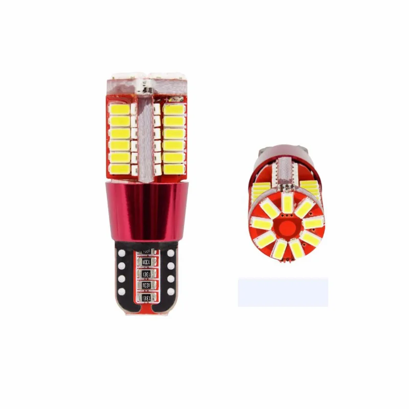 10 шт. Canbus T10 57 SMD 3014 W5W 194 168 чипов светодиодные клиновидные лампочки для автомобиля