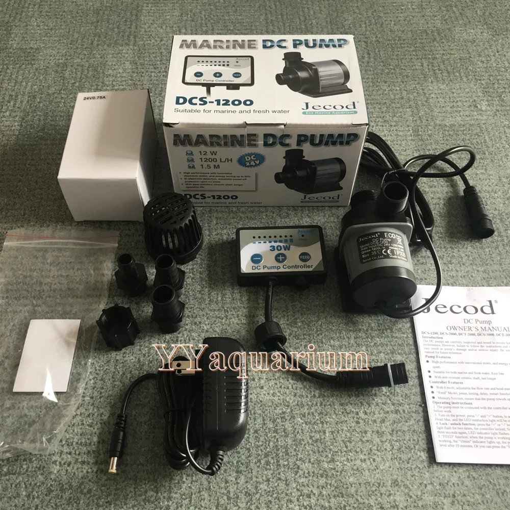 ПОГРУЖНОЙ ВОДНЫЙ НАСОС JEBAO Jecord DCS1200 DCS2000 DCS3000 С УМНЫМ КОНТРОЛЛЕРОМ ДЛЯ РЫБ И МОРСКИХ ИМПЕЛЛЕРОВ, БЕЗШУМНЫЙ 110-240В.