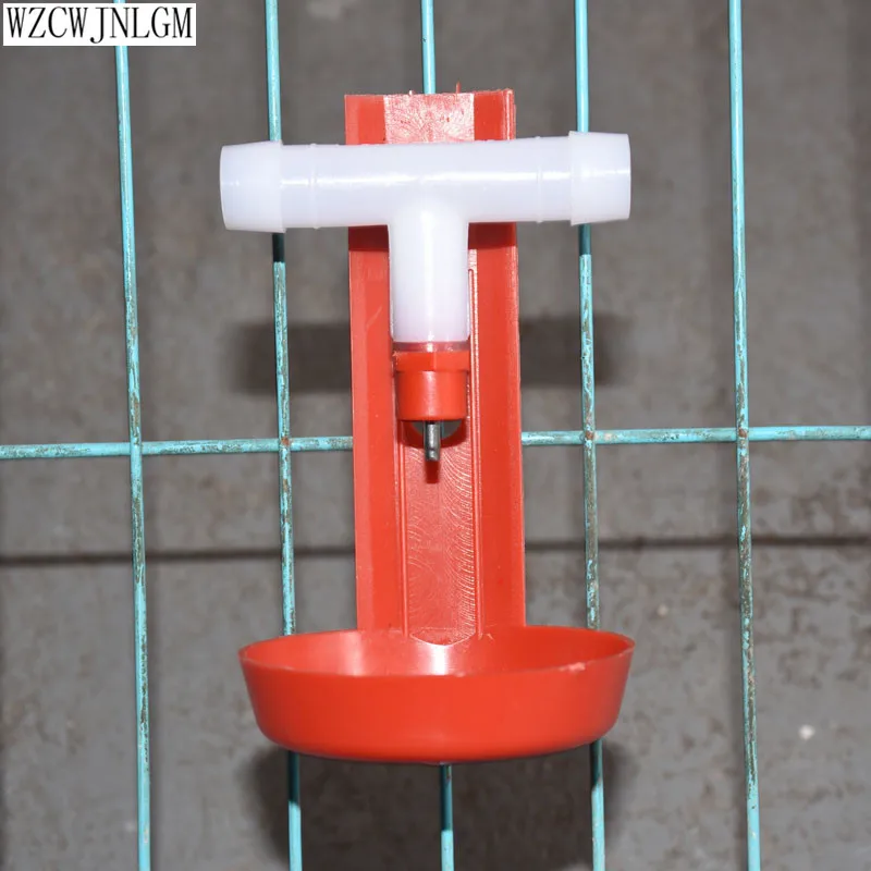 

40 pcs Chicken With Nipple Drinkers Tee Spring Nipple Drinkers Chicken Farming Drinking Water Equipment Then Hanging Cup