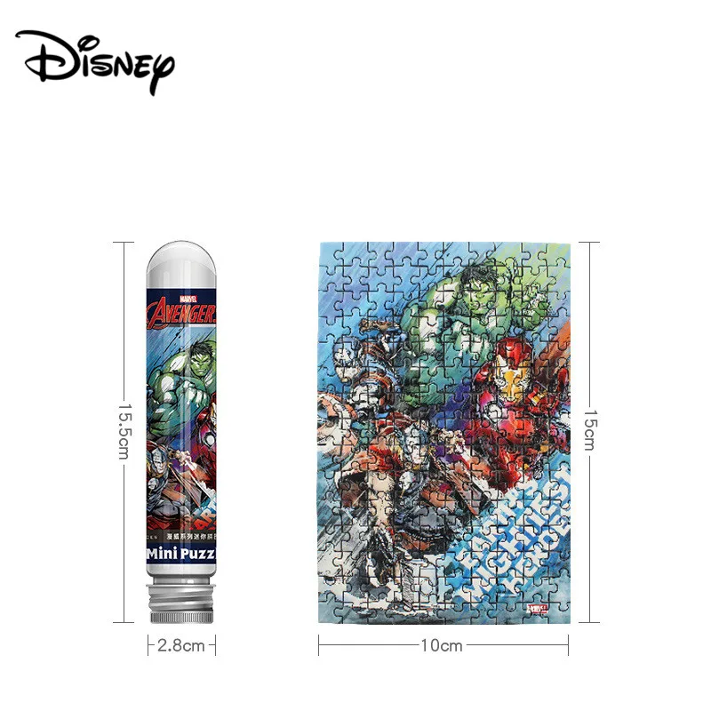 Disney Мстители 150 шт пробирки пазл мини игры игрушки для детей взрослых обучающая
