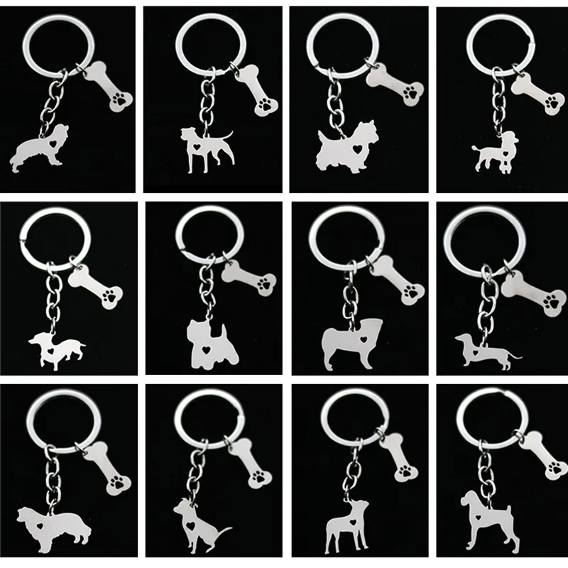 Брелок для ключей Canuomen с изображением Пиренеев собак|fashion keychain|keychain fashionstainless steel