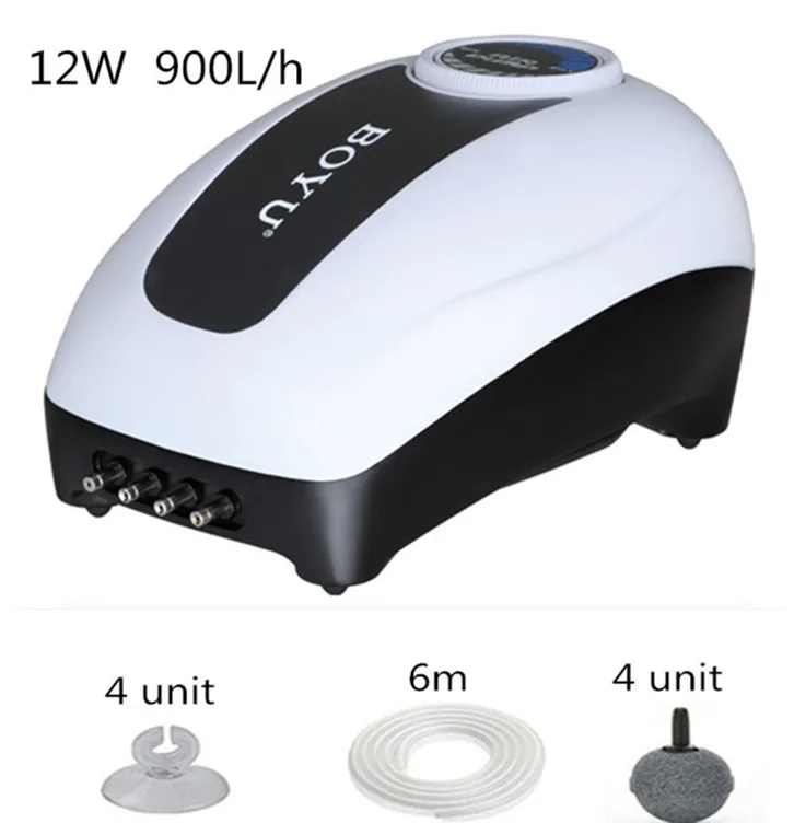 CJY-15000 A SET Аквариумный воздушный насос, мини воздушный компрессор для аквариума, одна двойная розетка, кислород, насос, аквариумные аксессуары для рыб - Цвет: CJY-15000 A SET