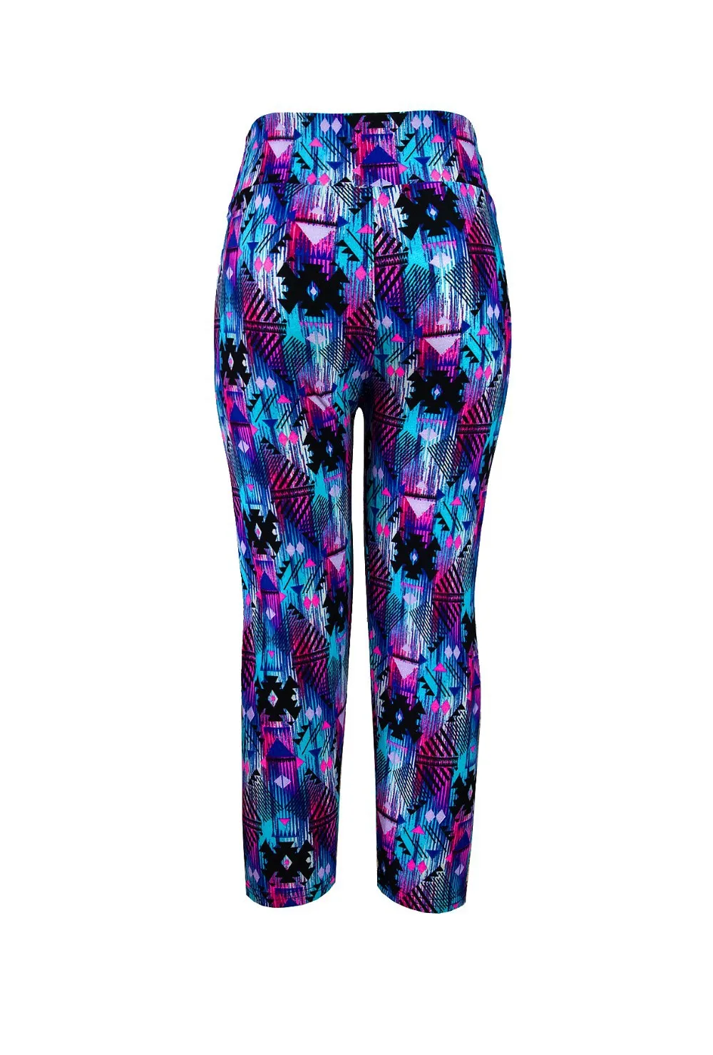 Лидер продаж новинка большие размеры Женские Модные капри с высокой талией и