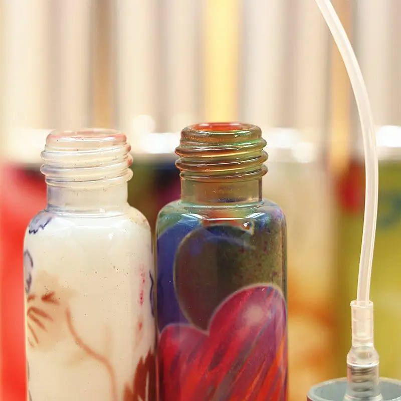 10 шт./лот 8 мл дорожная Бутылка наклейка глазурованная стеклянная бутылка для