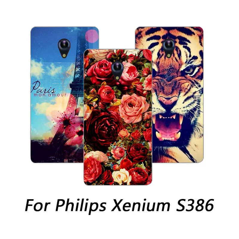 Чехол для Philips S386 чехол телефона сделай сам из ТПУ с милыми мультяшными узорами
