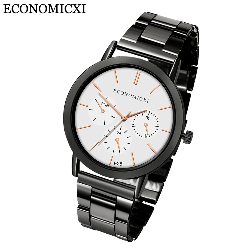

Men Fashion Stainless Steel Analog Date Sport Quartz Wrist Watch relogio masculino reloj hombre