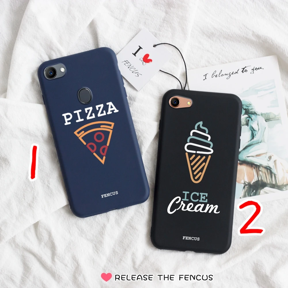 FENCUS для Oppo A33 A37 NEO 7 9 A39 A57 R9 R9s плюс F1 F3 крышка телефон случаях пицца мороженое милые