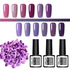LEMOOC 8 мл фиолетовый цвет серии Гель-лак для ногтей 186 цветов отмачиваемый УФ-гель лак DIY лак для дизайна ногтей