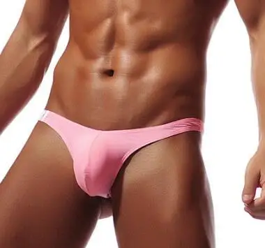 Трусы брифы мужские из модала короткие бесшовные трусы с мешочком для пениса