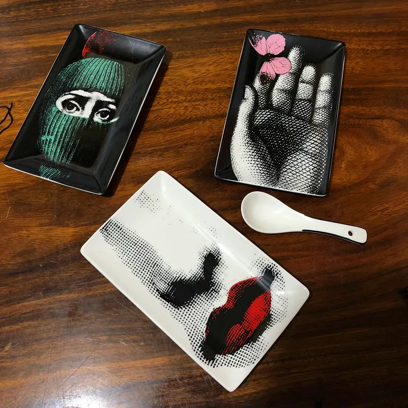 Орнамент Artesanato Fornasetti ремесло украшение керамическая тарелка фарфоровые