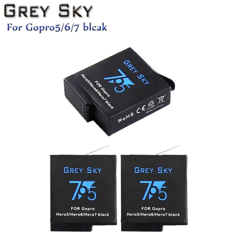 Аккумулятор 1600 мАч для GoPro hero 5 hero 6 hero 7 black Bateria Akku для GoPro hero 5 6 7 hero 5 AHDBT 501