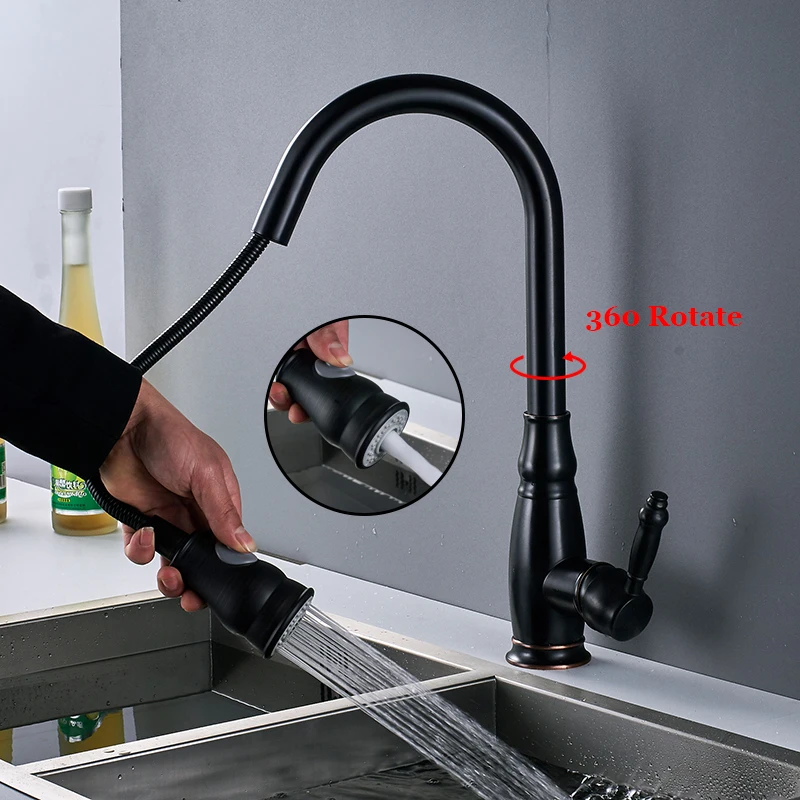 Senlesen кухонный кран выдвижной Torneira Cozinha с одной ручкой смеситель горячей и