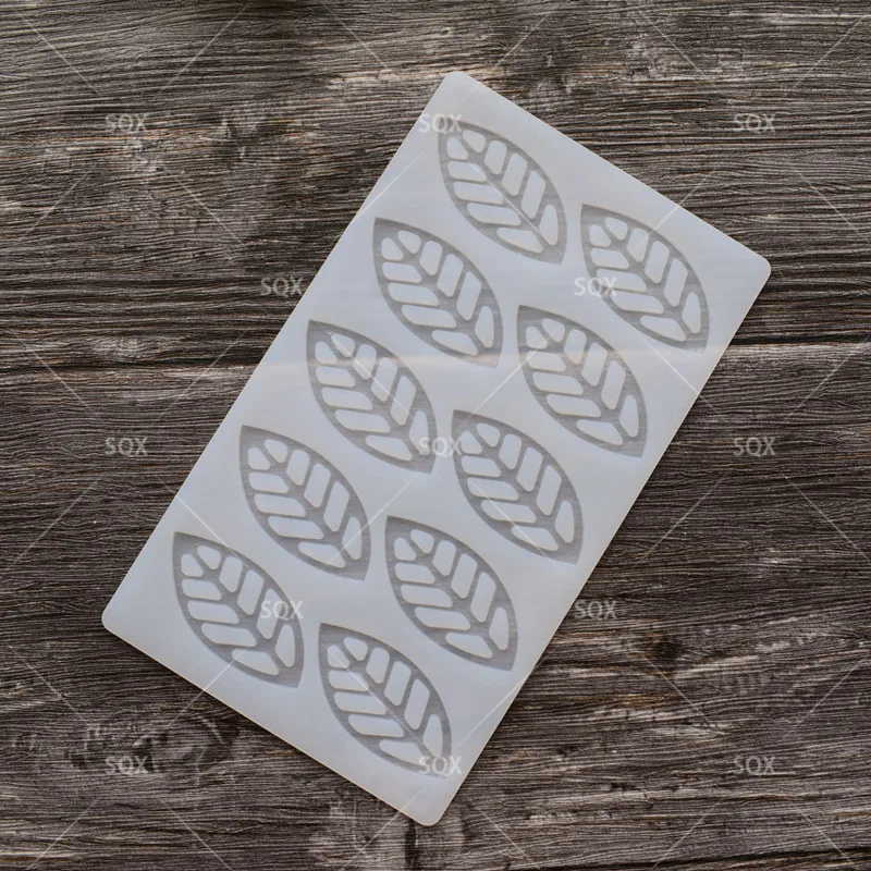 Силиконовая форма для шоколада в форме молодых листьев силиконовая украшения